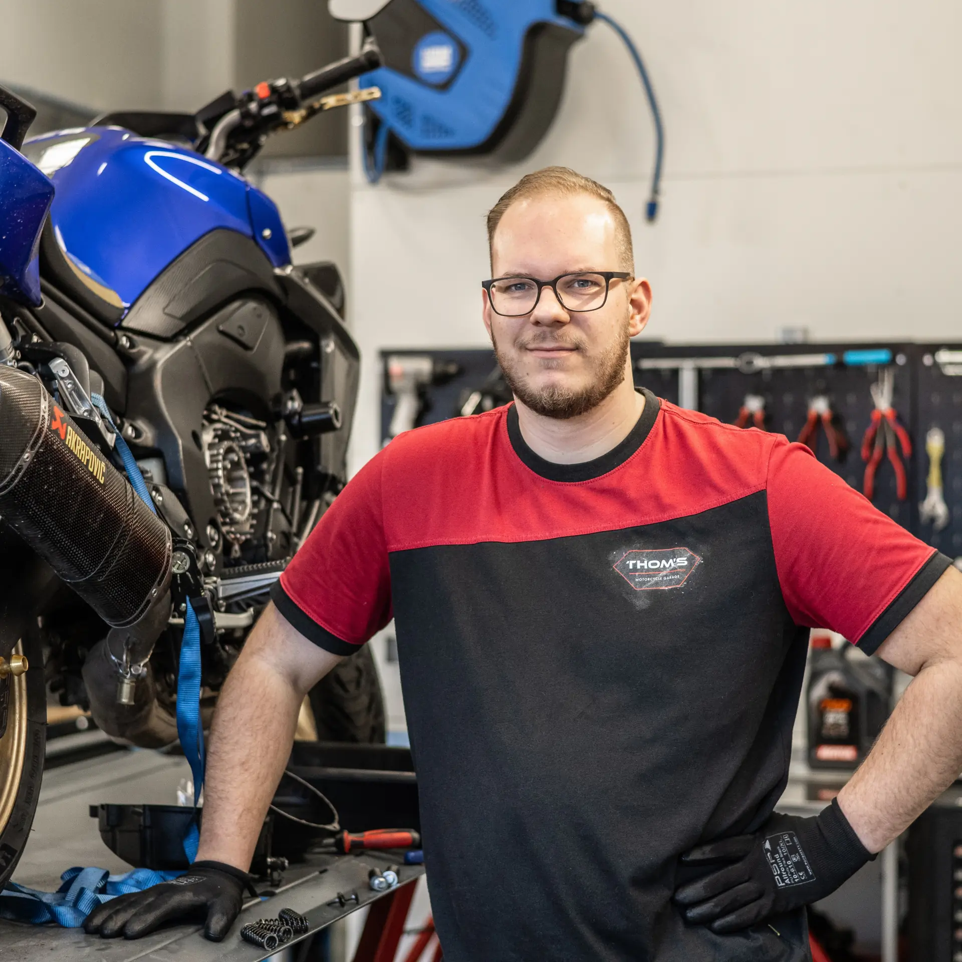 Thomas Haagsma in de werkplaats